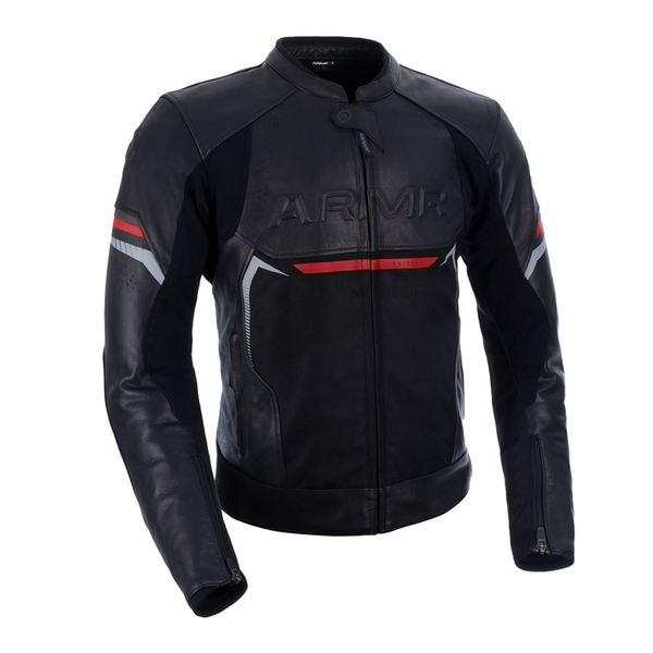 ARMR Raiden 3.0 Leather Jacket - Black/Red
