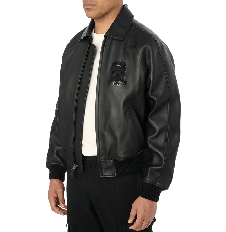 Avirex Black Icon Jacket - Rare Leather
