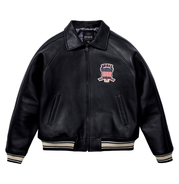 Avirex Black Icon Jacket - Rare Leather