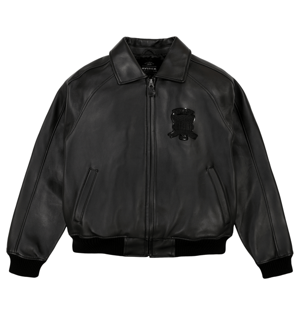 Avirex Black Icon Jacket - Rare Leather