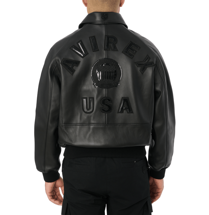 Avirex Black Icon Jacket - Rare Leather