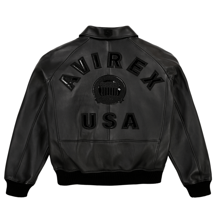 Avirex Black Icon Jacket - Rare Leather