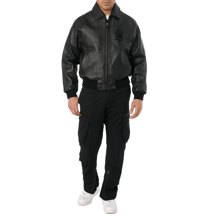 Avirex Black Icon Jacket - Rare Leather