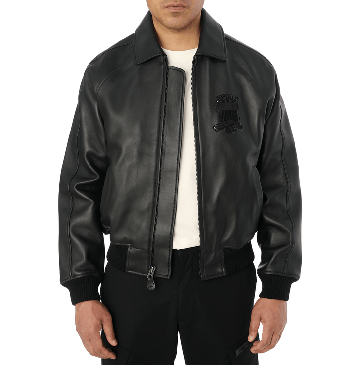 Avirex Black Icon Jacket - Rare Leather