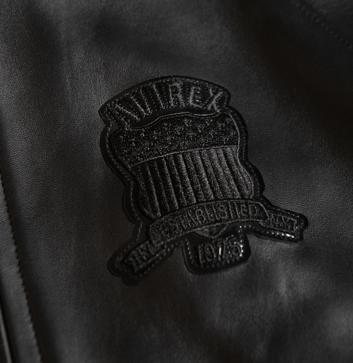 Avirex Black Icon Jacket - Rare Leather