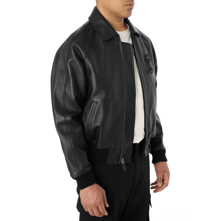 Avirex Black Icon Jacket - Rare Leather