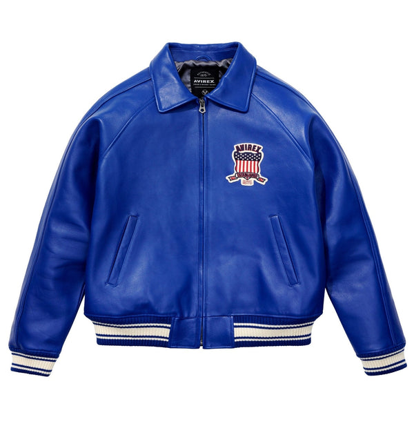 Avirex Blue Icon Jacket - Rare Leather