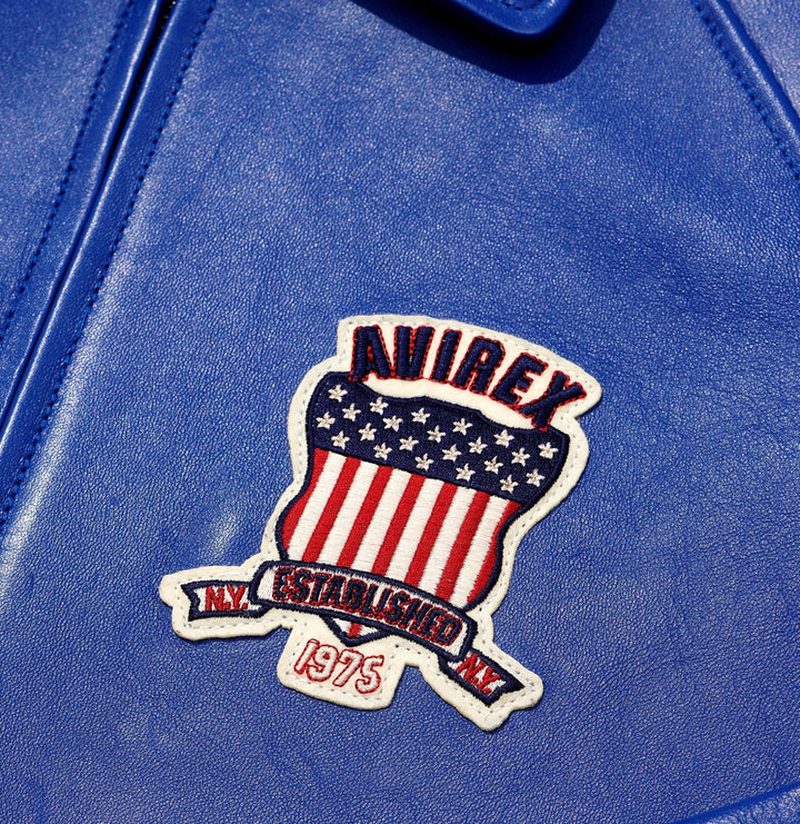 Avirex Blue Icon Jacket - Rare Leather