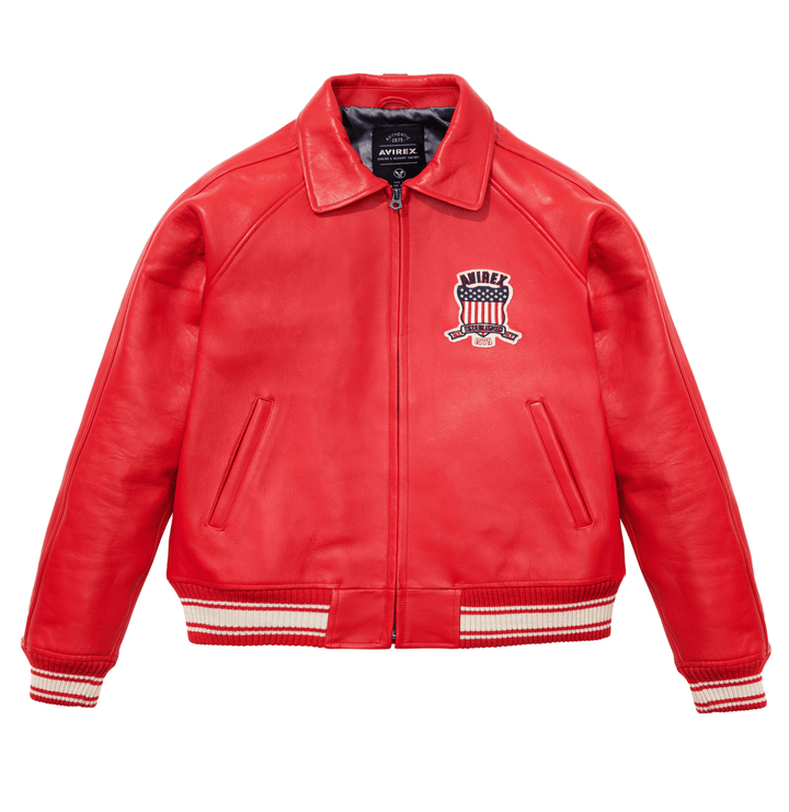Avirex Red Icon Jacket - Rare Leather