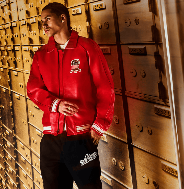 Avirex Red Icon Jacket - Rare Leather