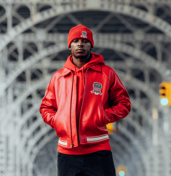 Avirex Red Icon Jacket - Rare Leather