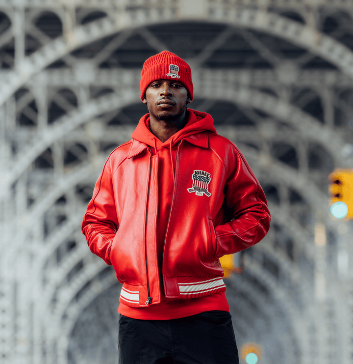 Avirex Red Icon Jacket - Rare Leather
