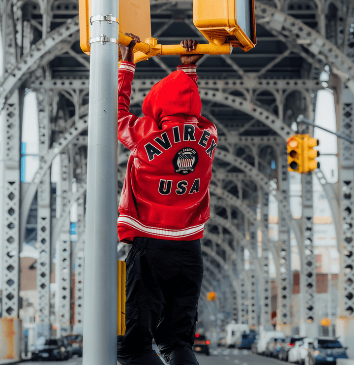 Avirex Red Icon Jacket - Rare Leather