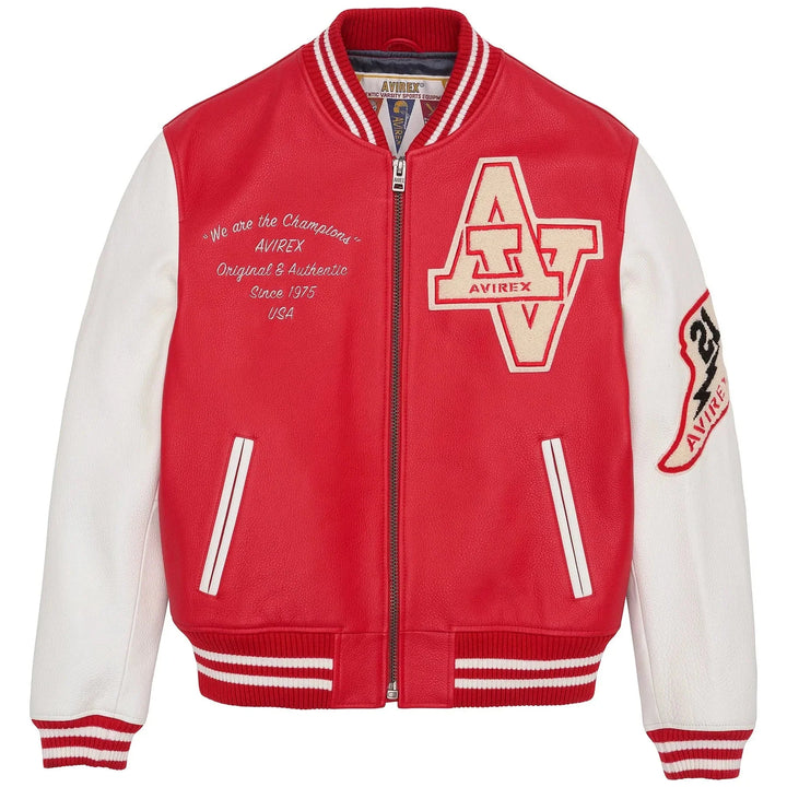 Avirex Wildcat Varsity Jacket - Rare Leather