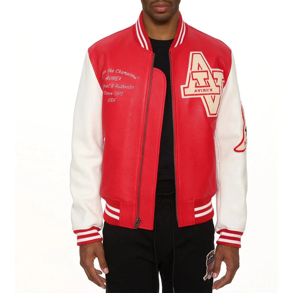 Avirex Wildcat Varsity Jacket - Rare Leather