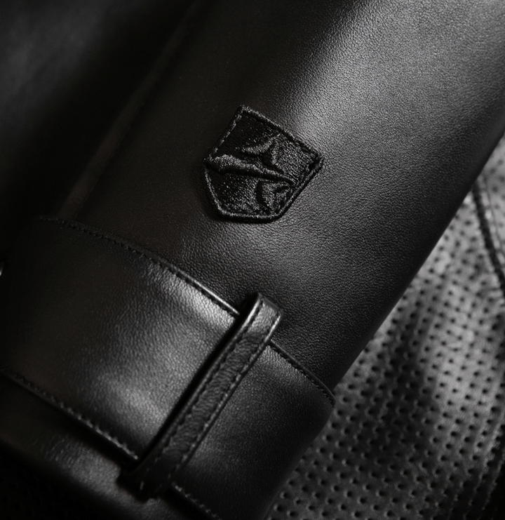 BLACK - OUT RACING JACKET - Rare Leather