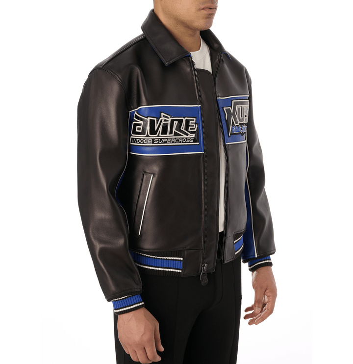BLACK SPIDER RACER JACKET - Rare Leather