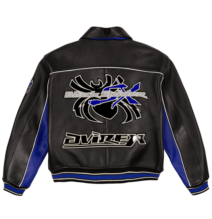 BLACK SPIDER RACER JACKET - Rare Leather