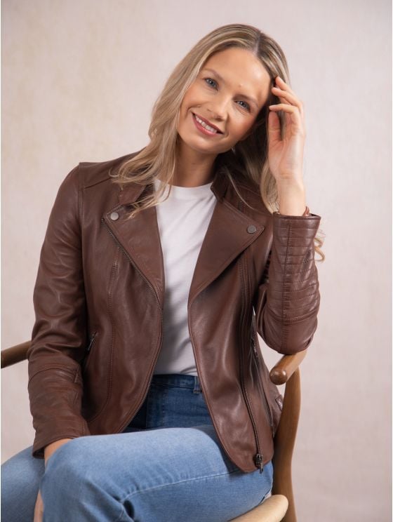 Tarn Leather Biker Jacket