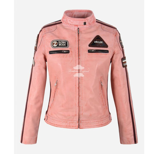 SIZMA Mode Women's Leather Jacket