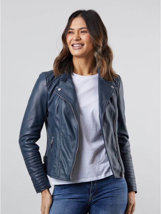 Toni Leather Biker Jacket