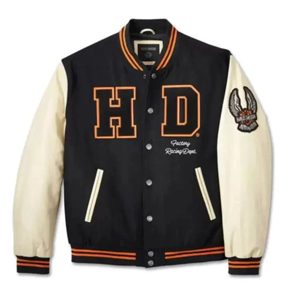 Harley - Davidson 120th Anniversary Varsity Jacket in Male | Varsity Jacket for XS | Stylish Varsity Jacket by OutfitTouch