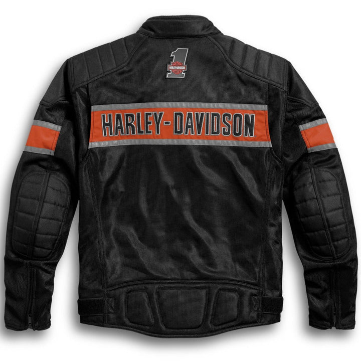 Harley - Davidson Men's Trenton Colorblocked Mesh Riding Jacket - Rare Leather