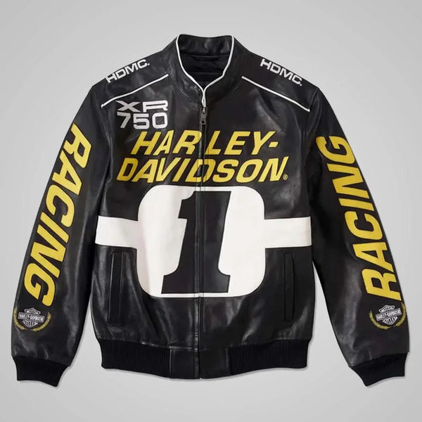 Harley Davidson XR - 750 Track Racing Leather Jacket in XS | Motorcycle Outerwear for | Stylish Motorcycle Outerwear by OutfitTouch