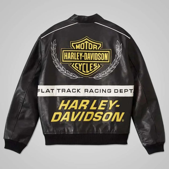 Harley Davidson XR - 750 Track Racing Leather Jacket in XS | Motorcycle Outerwear for | Stylish Motorcycle Outerwear by OutfitTouch
