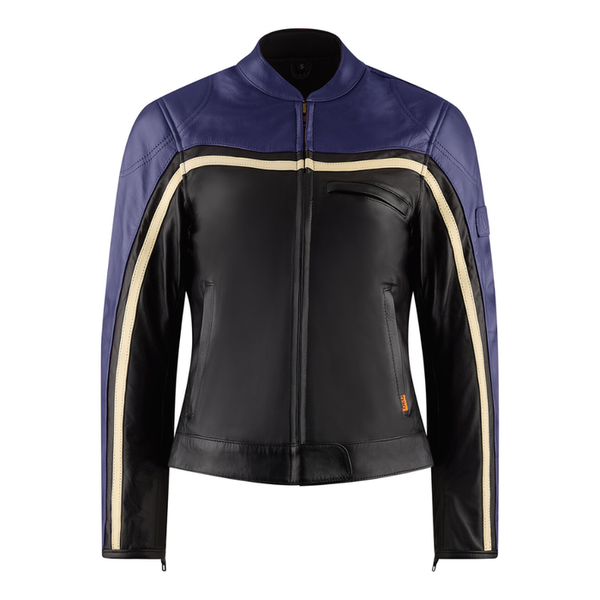 MotoGirl Hayley Leather Jacket - Purple | PURE LEATHER JACKET