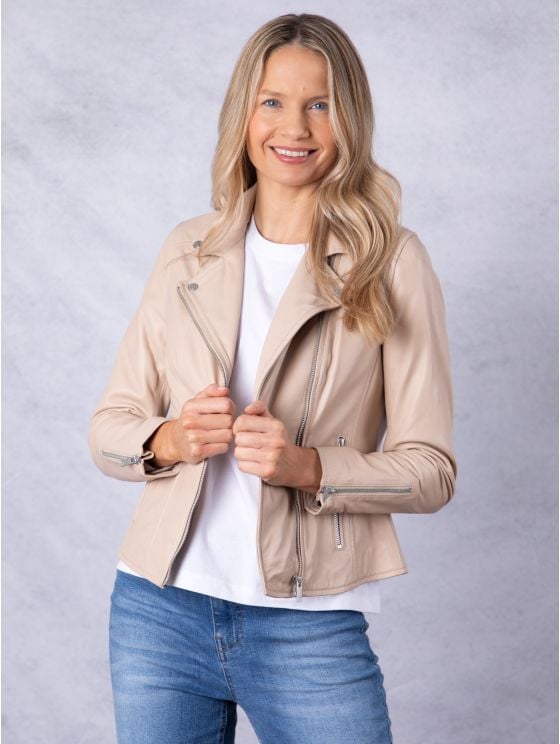 Tarraby Leather Biker Jacket