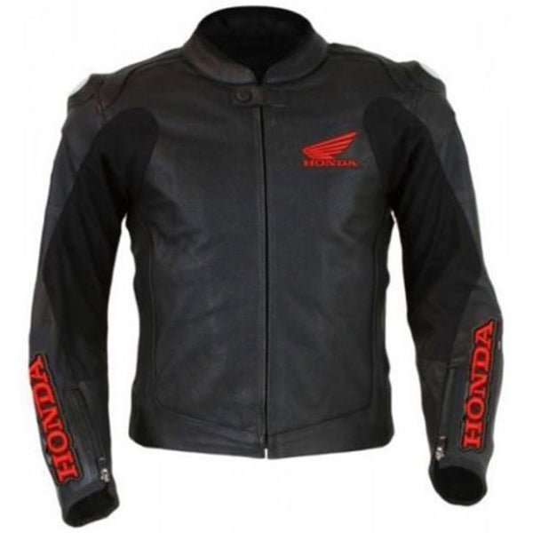 Honda Motorbike Style Leather Jacket - Rare Leather