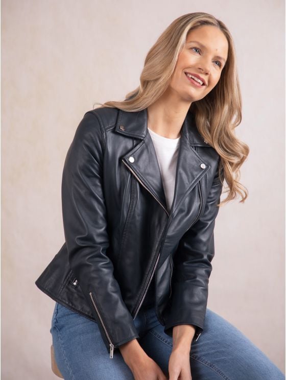 Tarraby Leather Biker Jacket