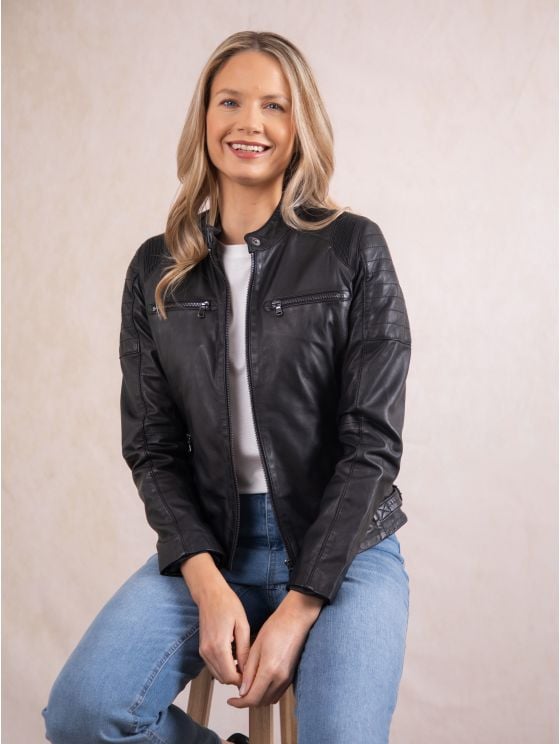 Buttermere Leather Racer Jacket