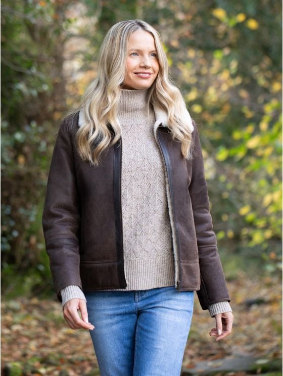 Clough Shearling Aviator Jacket