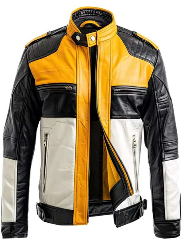Men Vintage Cafe Racer Retro Leather Jacket - Rare Leather