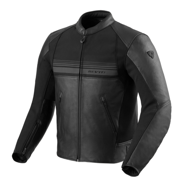 REV'IT! Mile 2 Leather Jacket - Black