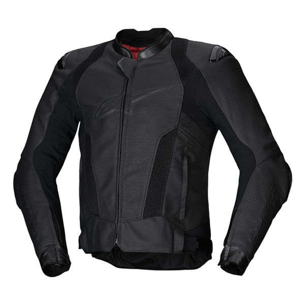 Alpinestars Missile V3 Airflow Leather Jacket - Black/Black