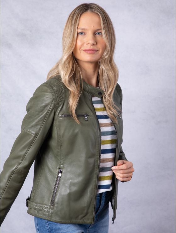 Buttermere Leather Racer Jacket