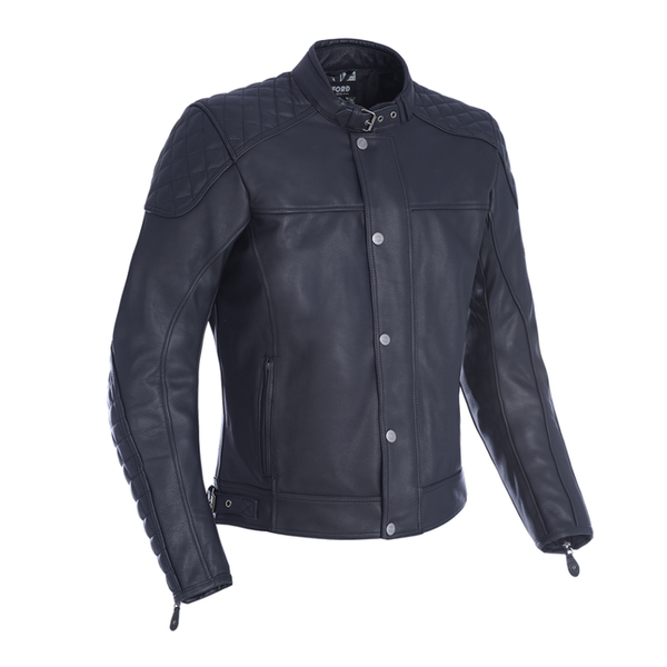 Oxford Hampton Leather Jacket - Black