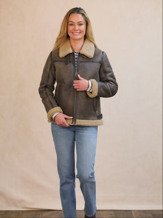 Cawfell Shearling Aviator Jacket