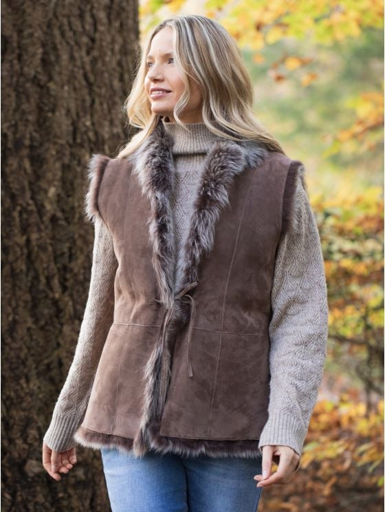 Selside Toscana Shearling Reversible Gilet
