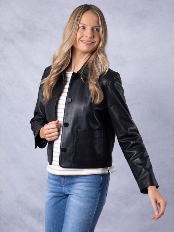 Kendal Collared Leather Jacket