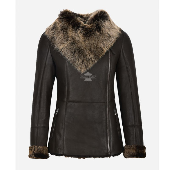 SPANISH TOSCANA FUR JACKET LADIES SHEEPSKIN WINTERS NATURAL FUR JACKET