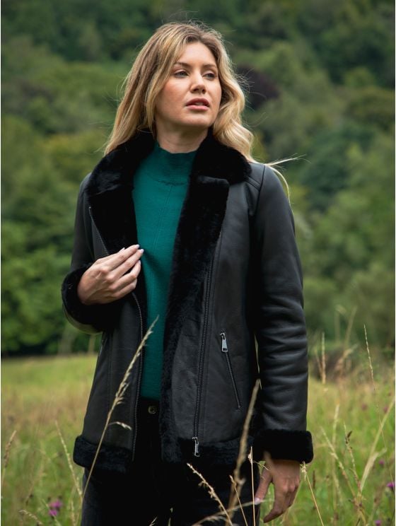 Linthwaite Sheepskin Aviator Jacket