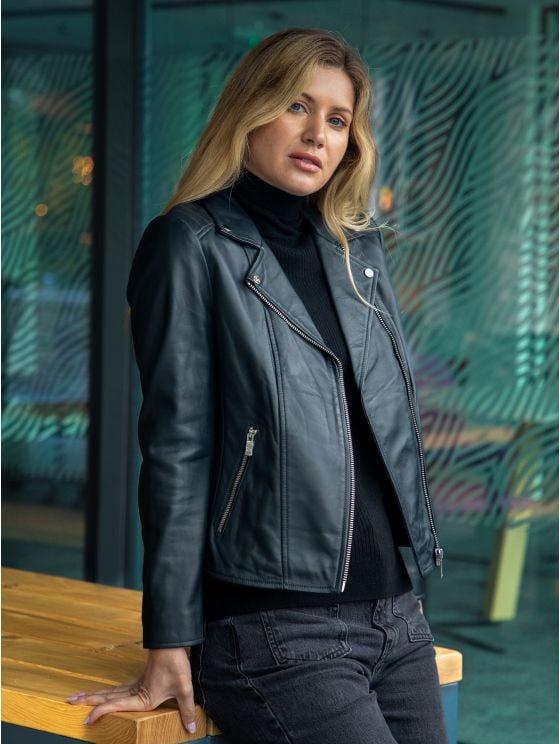 Thirlmere Leather Biker Jacket